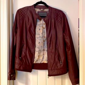 Faux leather jacket